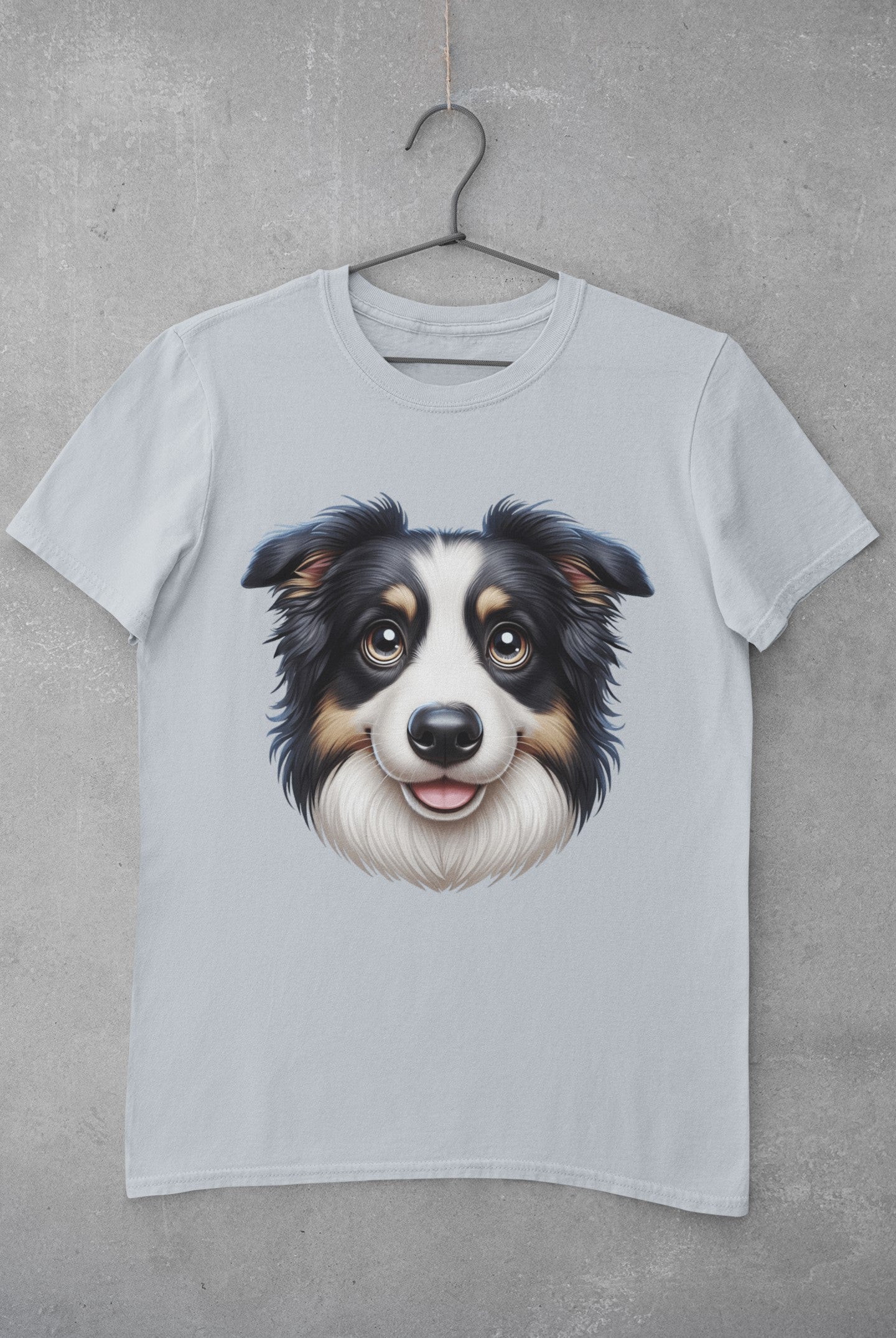 Australian Shepherd Black Tri Cartoon Graphic Tee