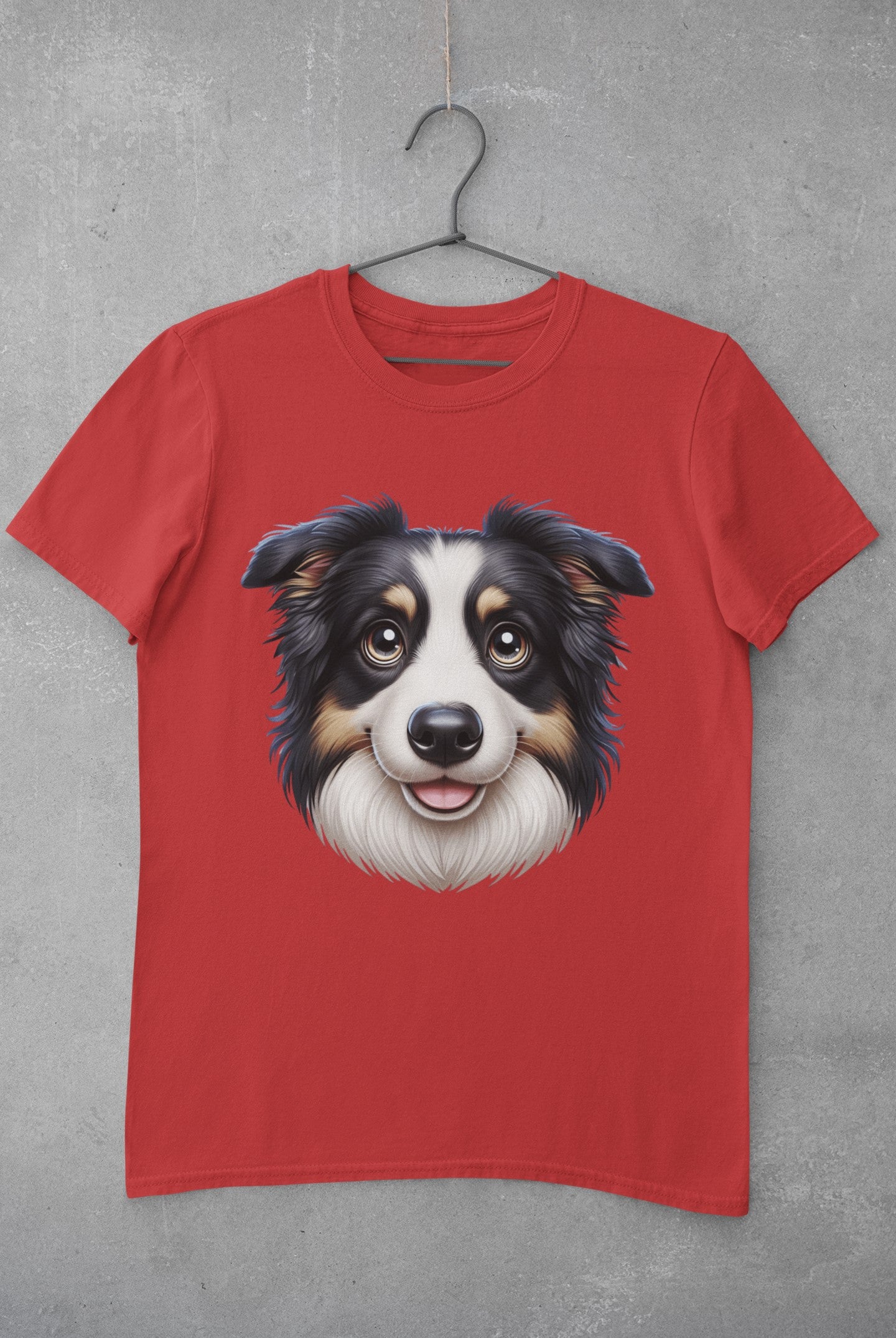 Australian Shepherd Black Tri Cartoon Graphic Tee