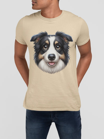 Australian Shepherd Black Tri Cartoon Graphic Tee