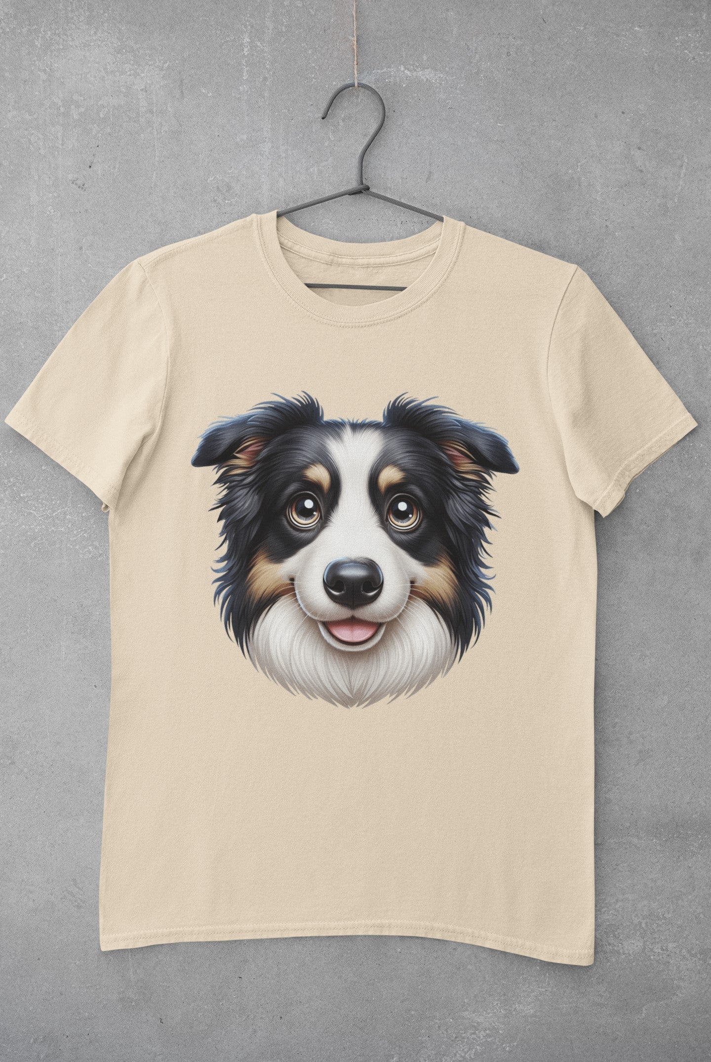 Australian Shepherd Black Tri Cartoon Graphic Tee