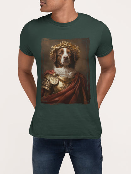 Brittany Spaniel Roman Emperor Graphic Tee