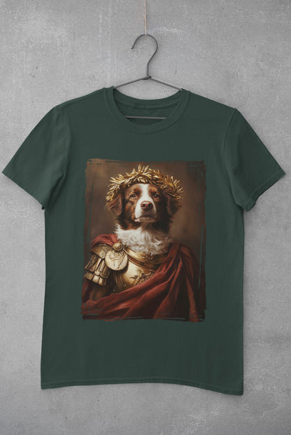 Brittany Spaniel Roman Emperor Graphic Tee