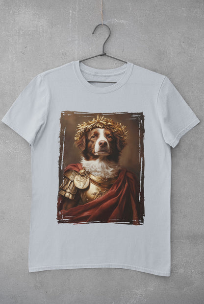 Brittany Spaniel Roman Emperor Graphic Tee