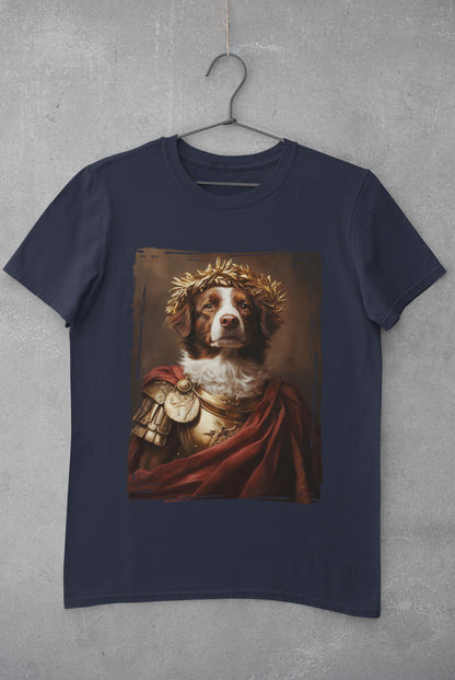 Brittany Spaniel Roman Emperor Graphic Tee