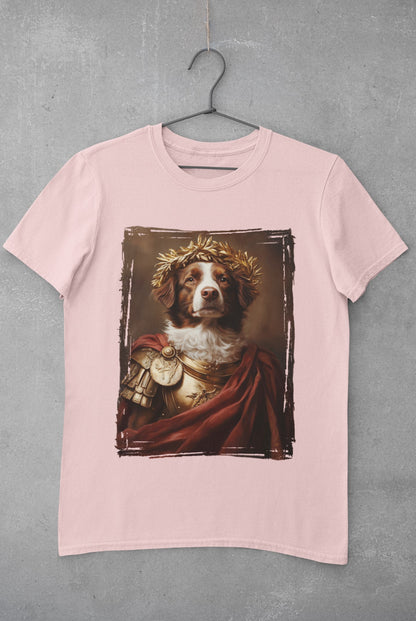 Brittany Spaniel Roman Emperor Graphic Tee