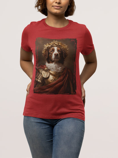 Brittany Spaniel Roman Emperor Graphic Tee