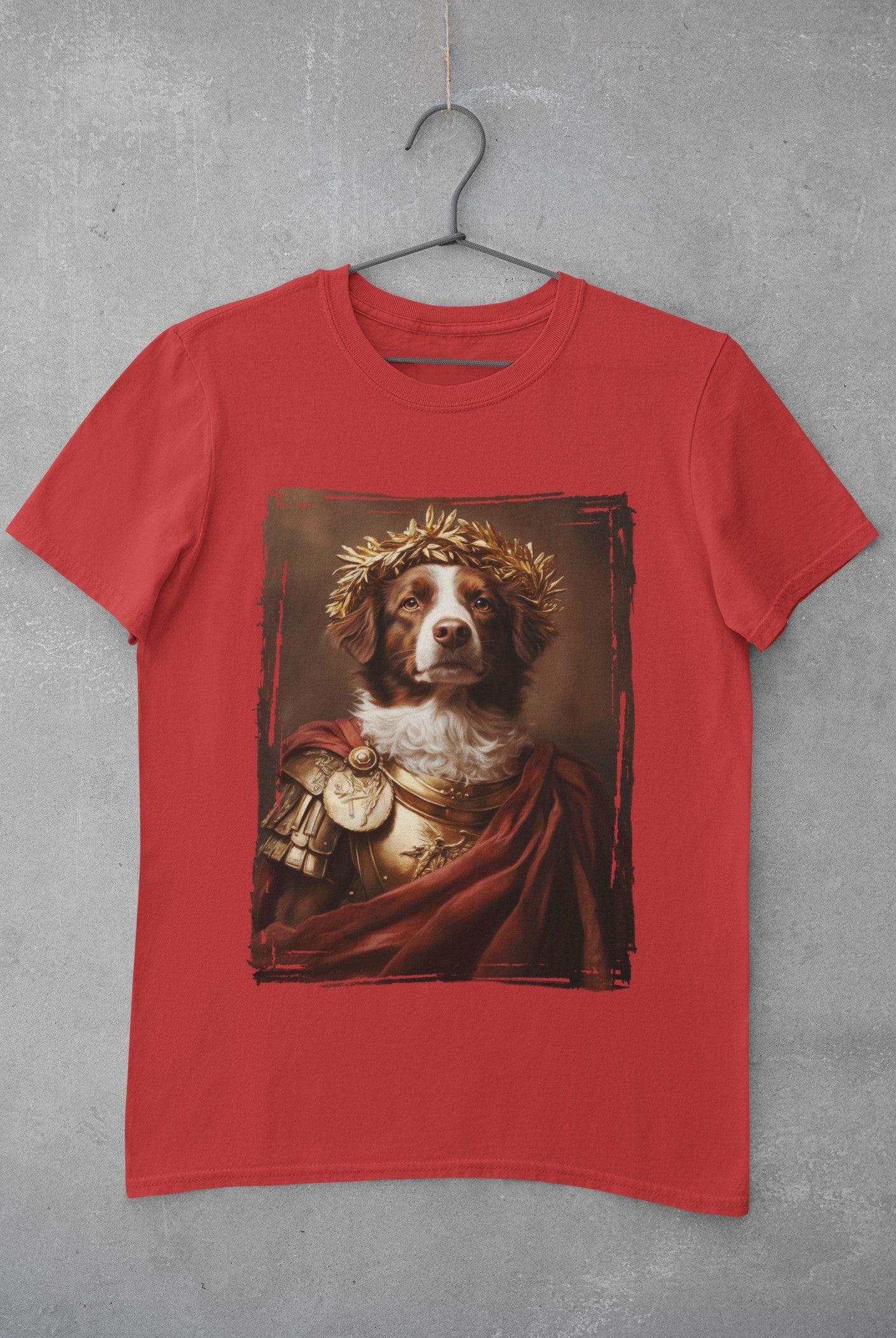 Brittany Spaniel Roman Emperor Graphic Tee