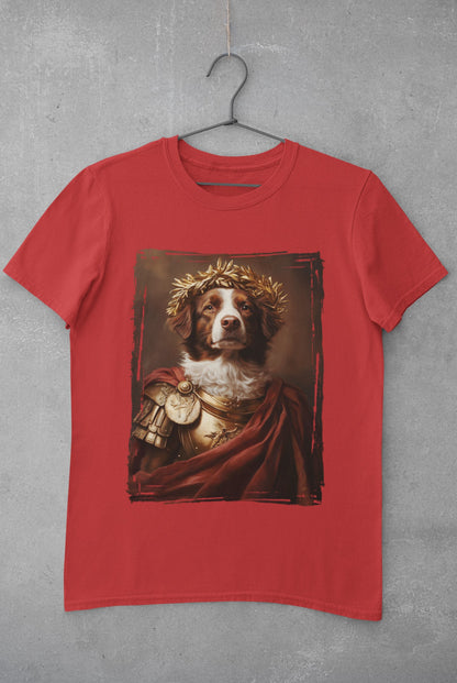 Brittany Spaniel Roman Emperor Graphic Tee