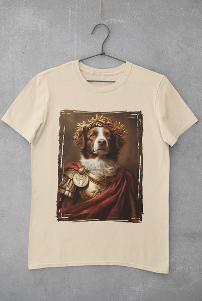 Brittany Spaniel Roman Emperor Graphic Tee