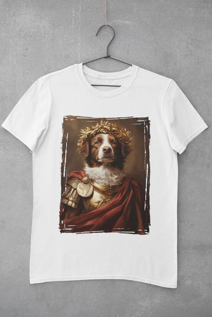 Brittany Spaniel Roman Emperor Graphic Tee