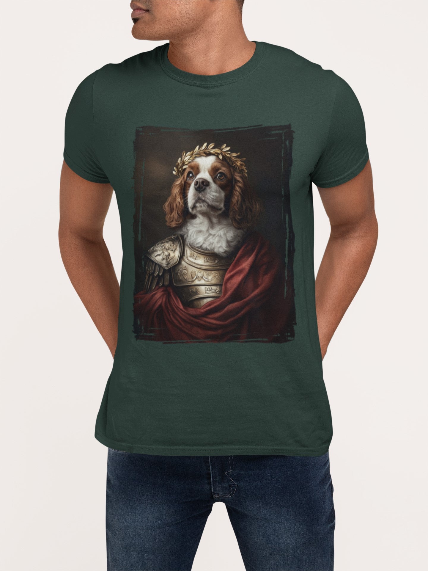 Cavalier King Charles Spaniel Roman Emperor Graphic Tee