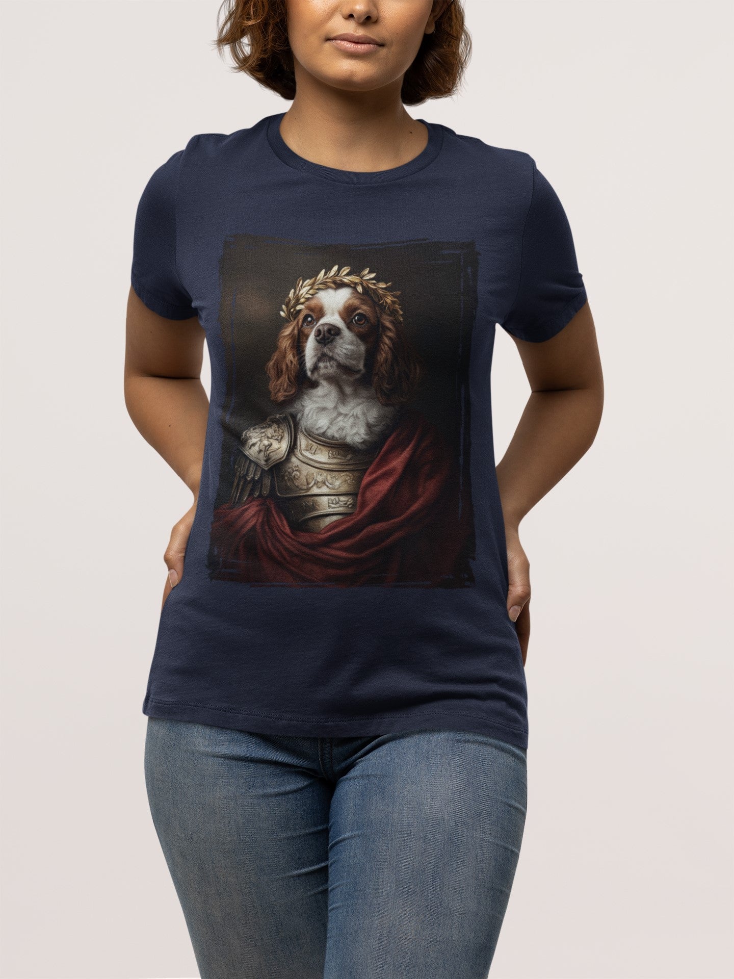 Cavalier King Charles Spaniel Roman Emperor Graphic Tee