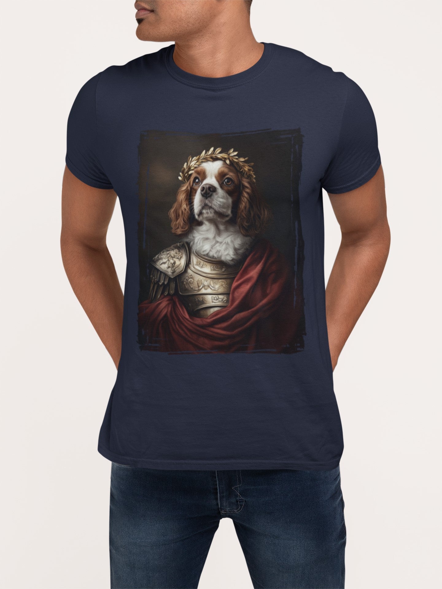Cavalier King Charles Spaniel Roman Emperor Graphic Tee