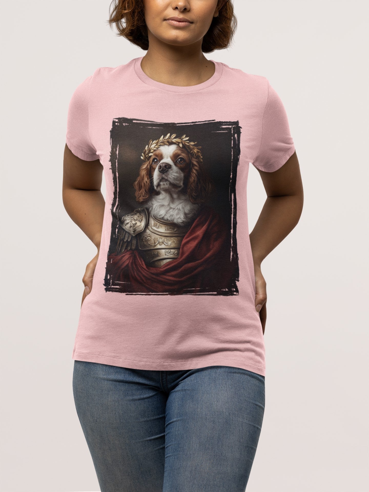 Cavalier King Charles Spaniel Roman Emperor Graphic Tee