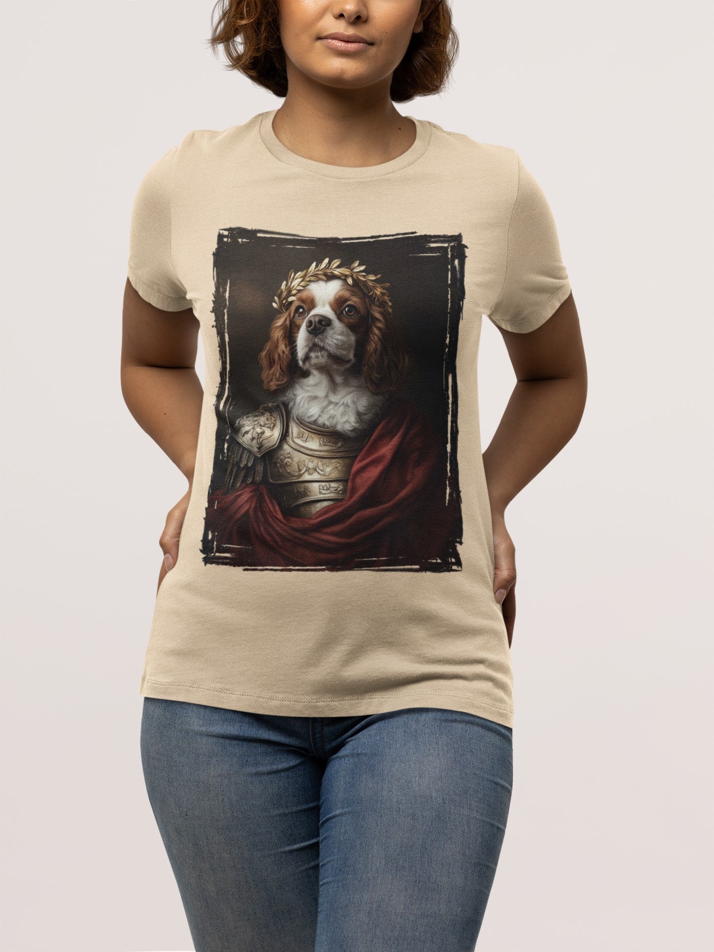 Cavalier King Charles Spaniel Roman Emperor Graphic Tee