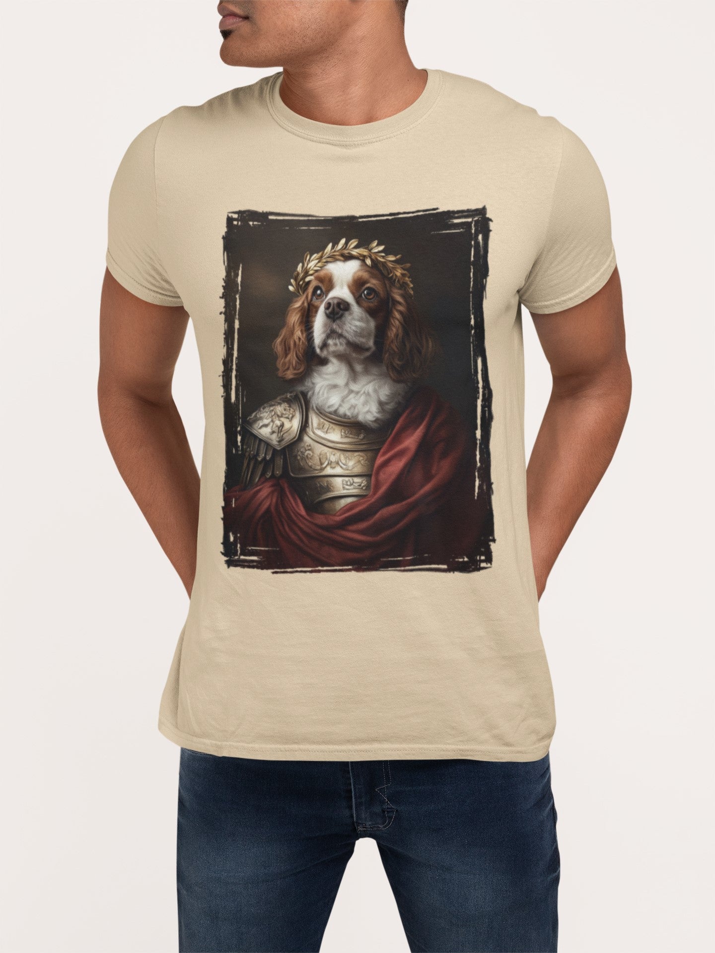 Cavalier King Charles Spaniel Roman Emperor Graphic Tee