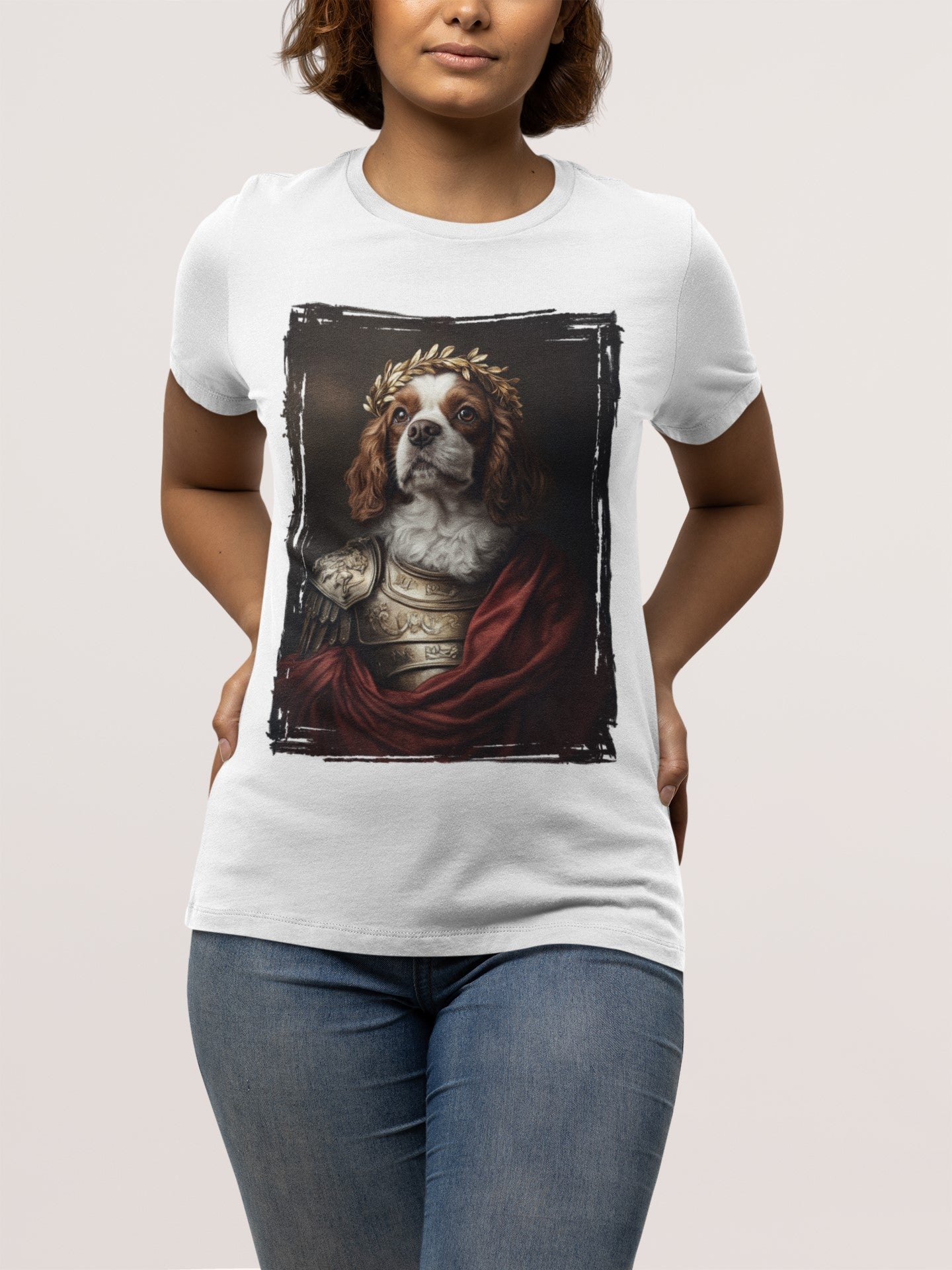Cavalier King Charles Spaniel Roman Emperor Graphic Tee