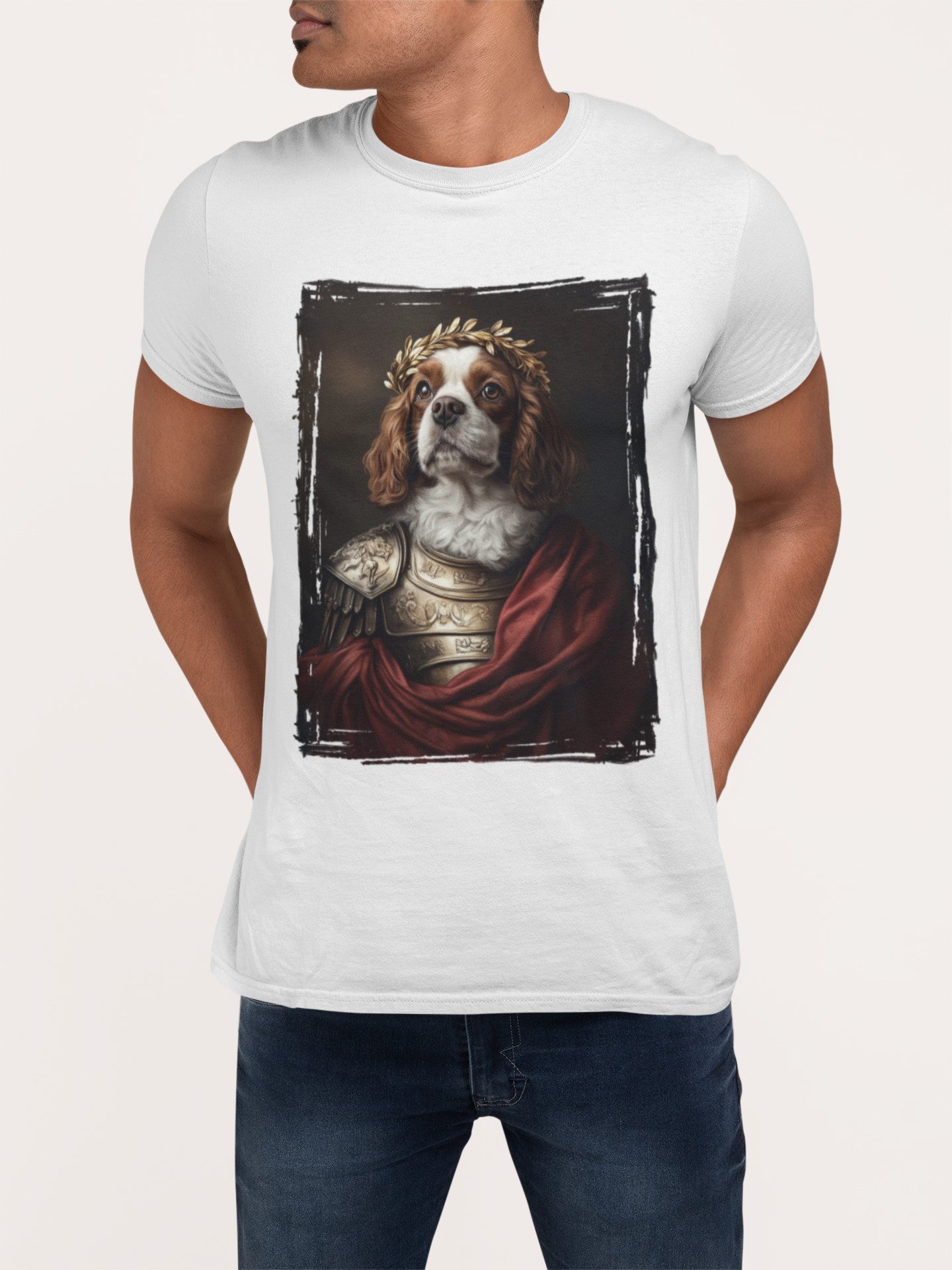 Cavalier King Charles Spaniel Roman Emperor Graphic Tee