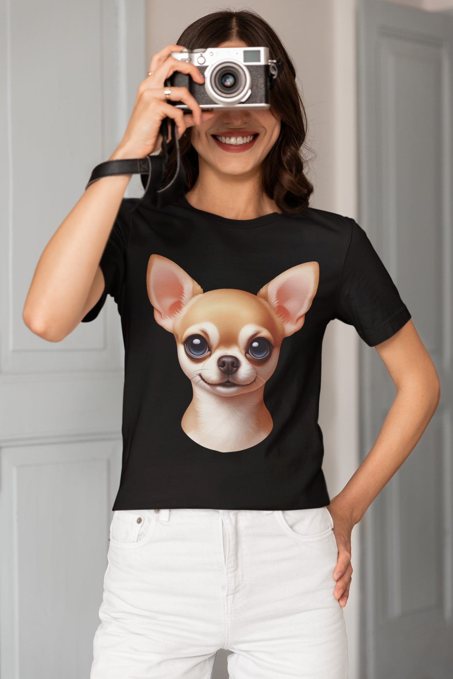 Chihuahua Fawn Smooth Coat Cartoon Graphic Tee
