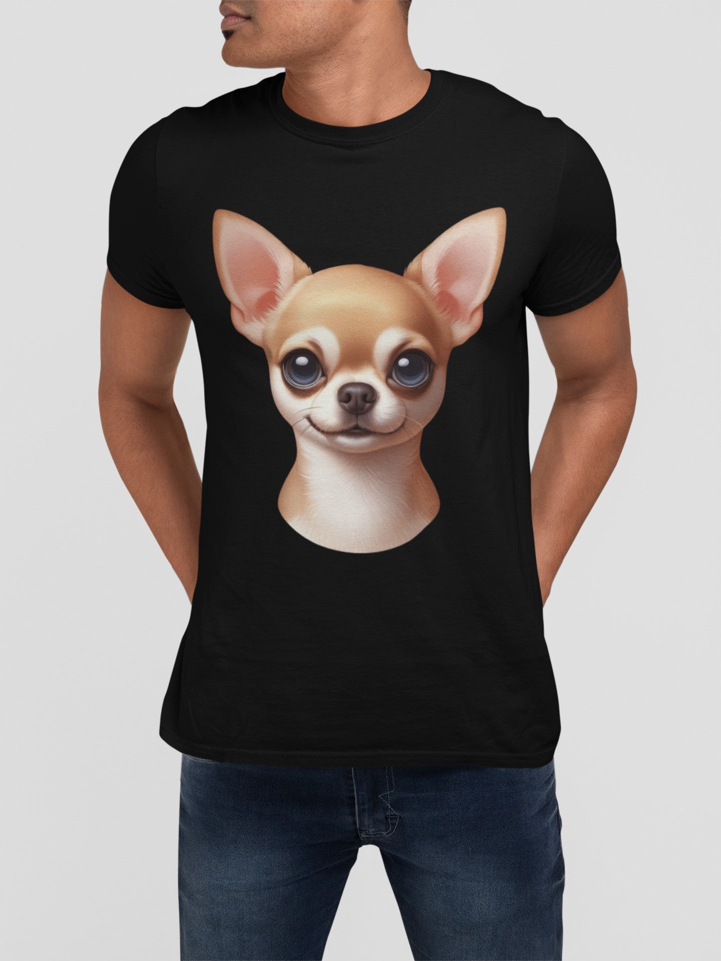 Chihuahua Fawn Smooth Coat Cartoon Graphic Tee