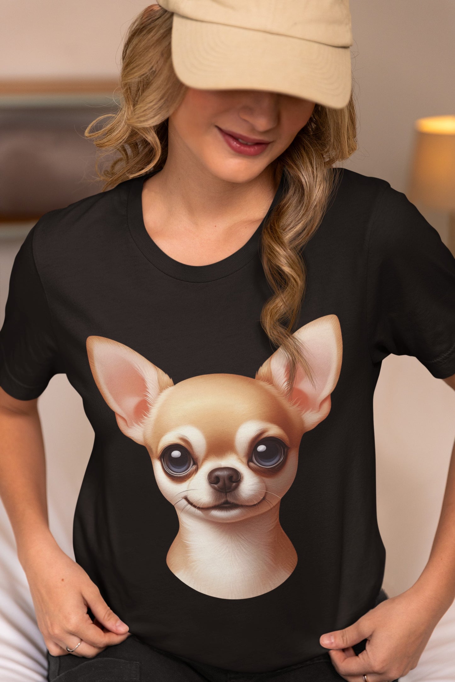 Chihuahua Fawn Smooth Coat Cartoon Graphic Tee