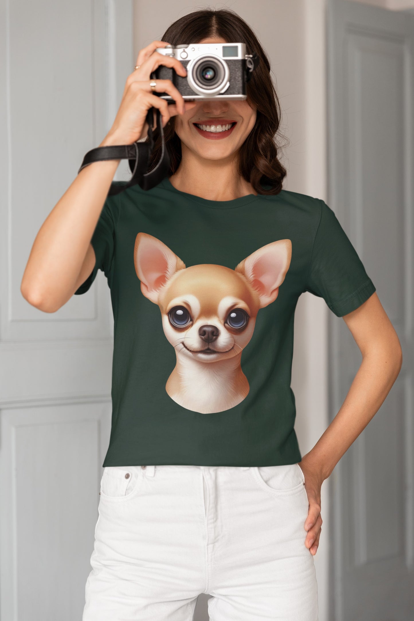 Chihuahua Fawn Smooth Coat Cartoon Graphic Tee