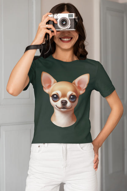 Chihuahua Fawn Smooth Coat Cartoon Graphic Tee