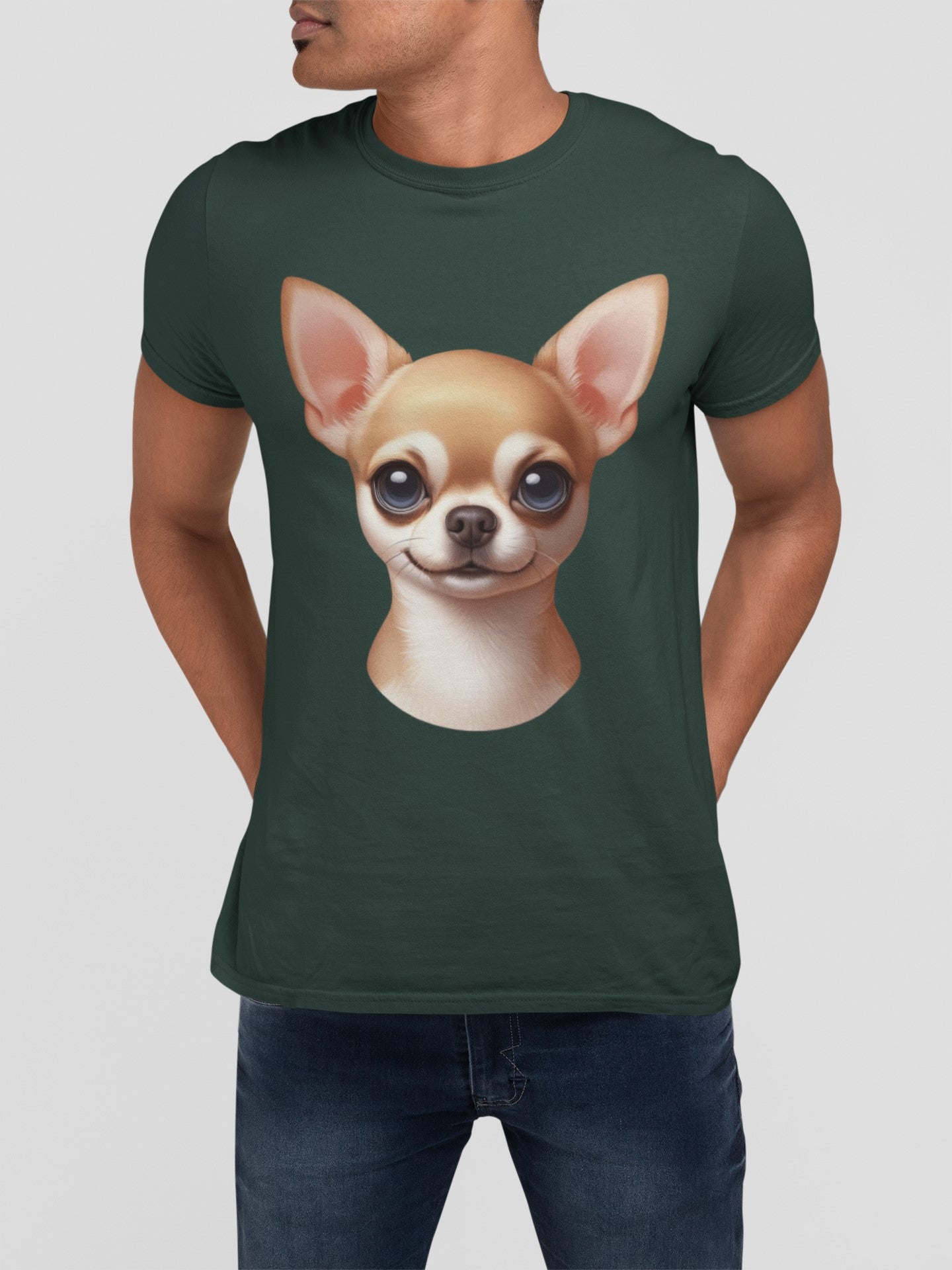 Chihuahua Fawn Smooth Coat Cartoon Graphic Tee