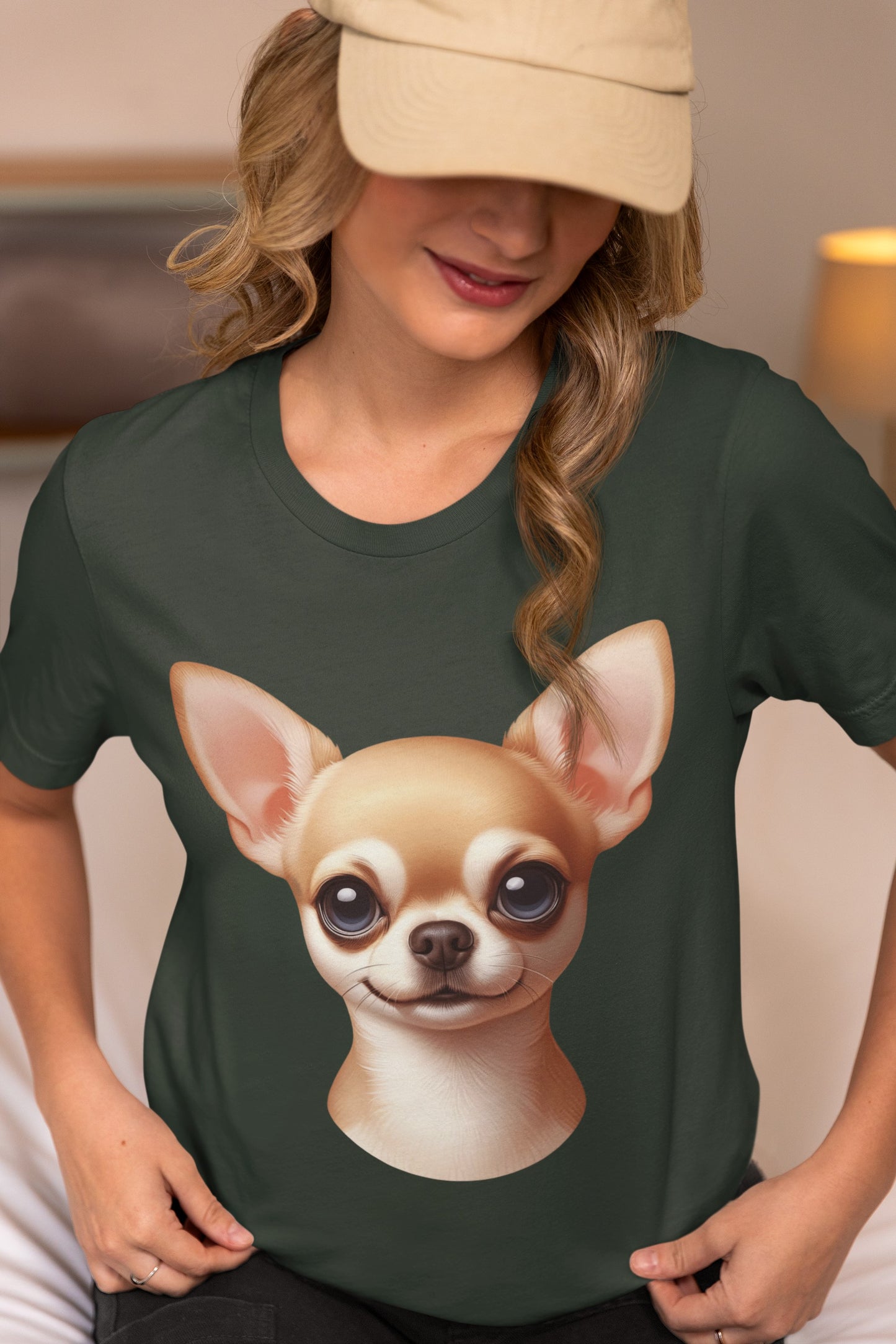 Chihuahua Fawn Smooth Coat Cartoon Graphic Tee