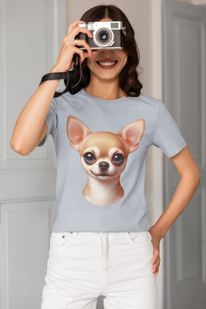 Chihuahua Fawn Smooth Coat Cartoon Graphic Tee