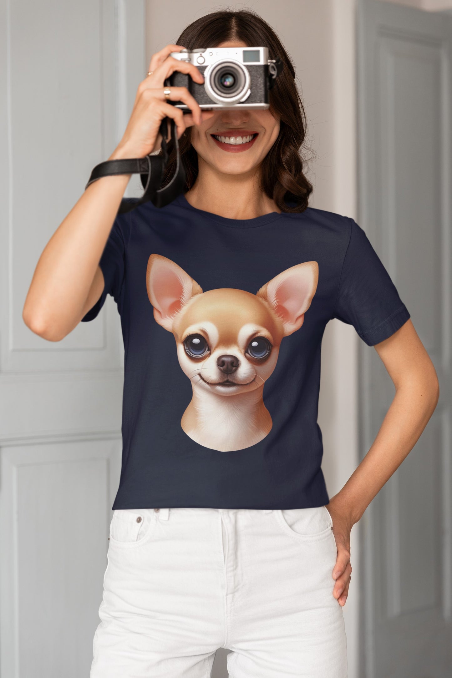 Chihuahua Fawn Smooth Coat Cartoon Graphic Tee