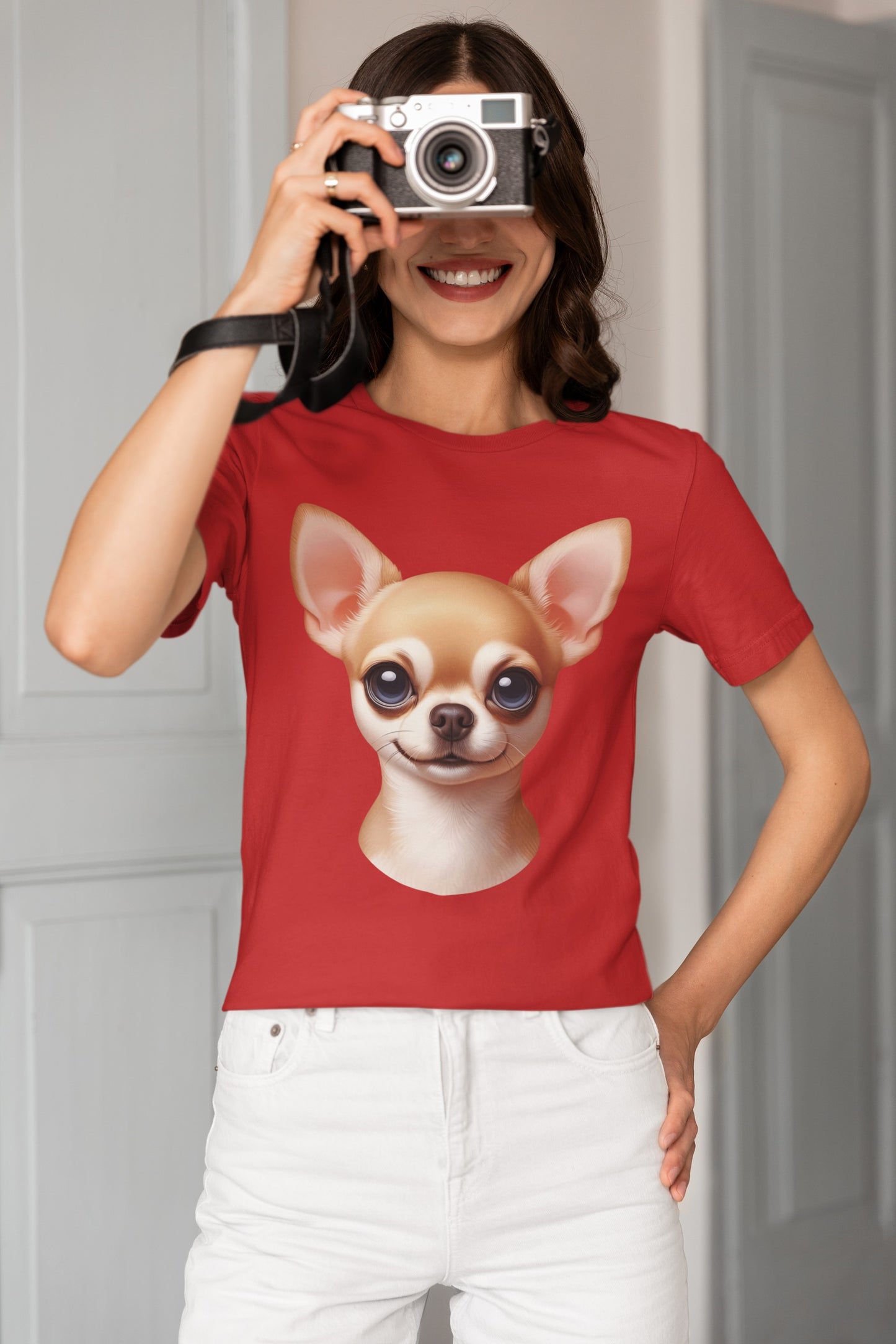 Chihuahua Fawn Smooth Coat Cartoon Graphic Tee