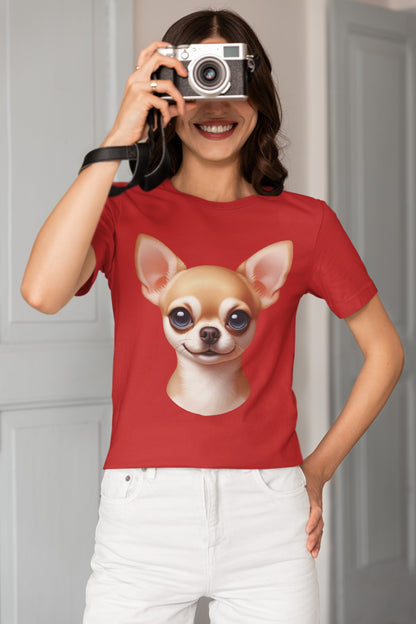 Chihuahua Fawn Smooth Coat Cartoon Graphic Tee