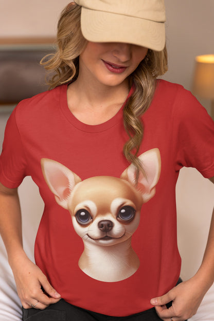 Chihuahua Fawn Smooth Coat Cartoon Graphic Tee