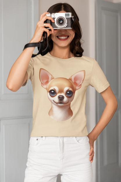 Chihuahua Fawn Smooth Coat Cartoon Graphic Tee