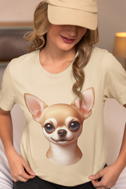 Chihuahua Fawn Smooth Coat Cartoon Graphic Tee