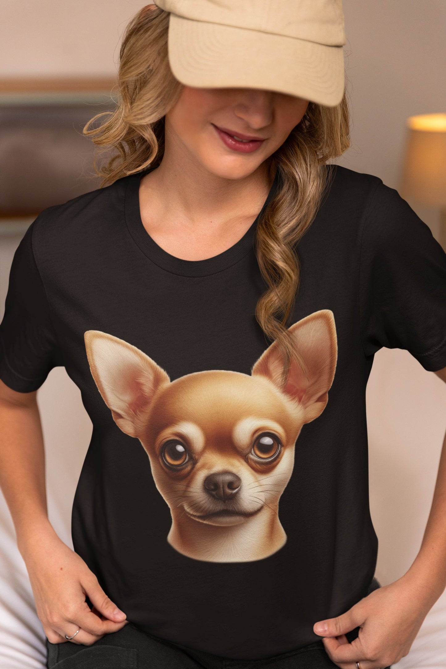 Chihuahua Fawn Smooth Coat Realistic Graphic Tee
