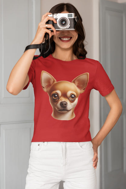 Chihuahua Fawn Smooth Coat Realistic Graphic Tee
