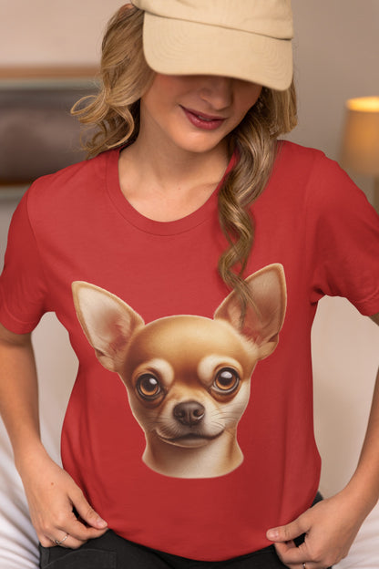 Chihuahua Fawn Smooth Coat Realistic Graphic Tee
