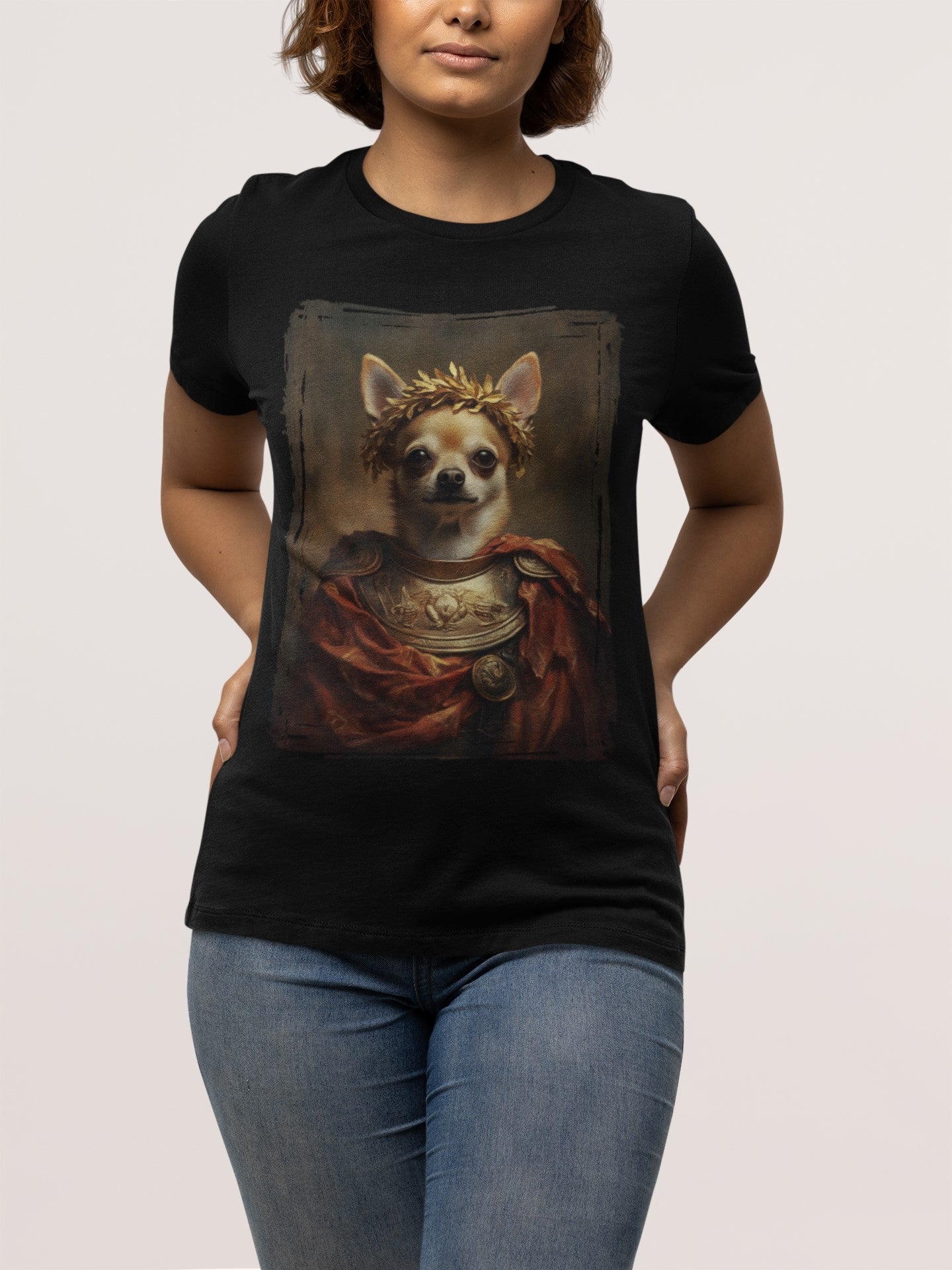 Chihuahua Roman Emperor Graphic Tee