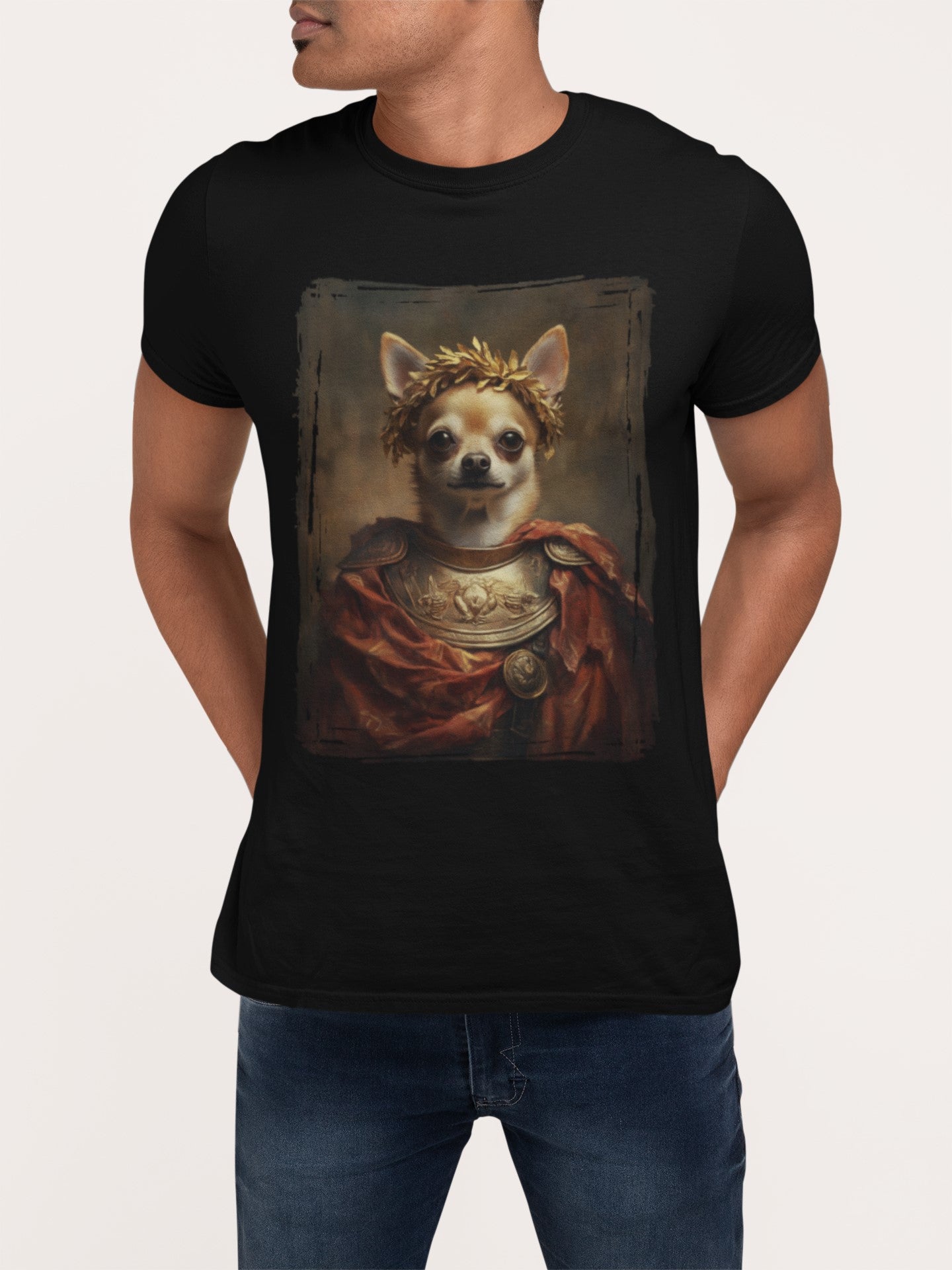 Chihuahua Roman Emperor Graphic Tee