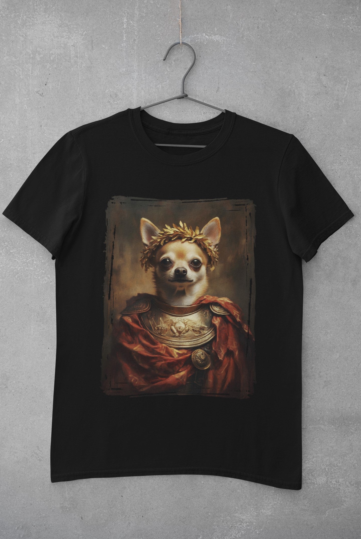 Chihuahua Roman Emperor Graphic Tee
