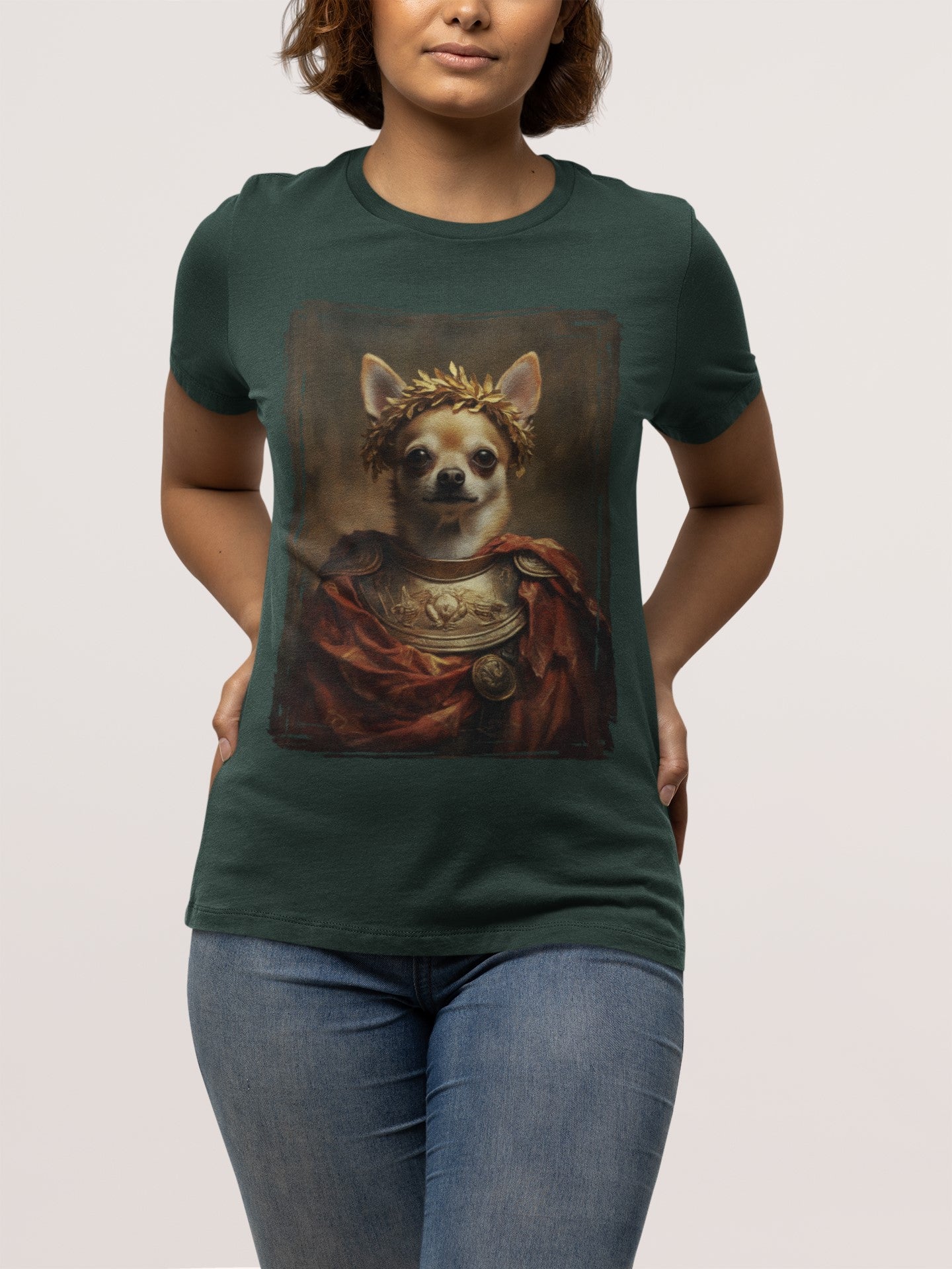Chihuahua Roman Emperor Graphic Tee