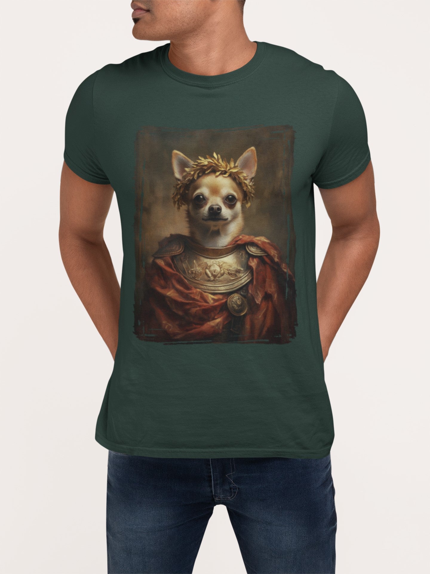 Chihuahua Roman Emperor Graphic Tee
