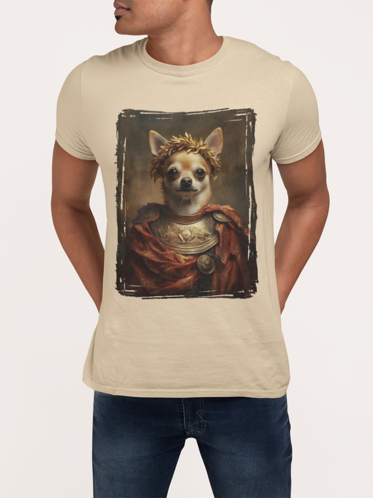 Chihuahua Roman Emperor Graphic Tee