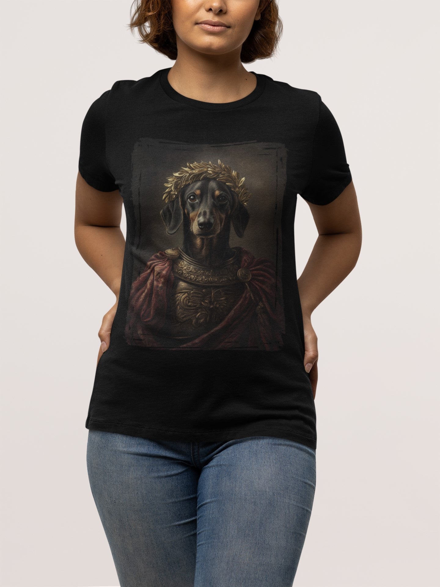 Dachshund Roman Emperor Graphic Tee