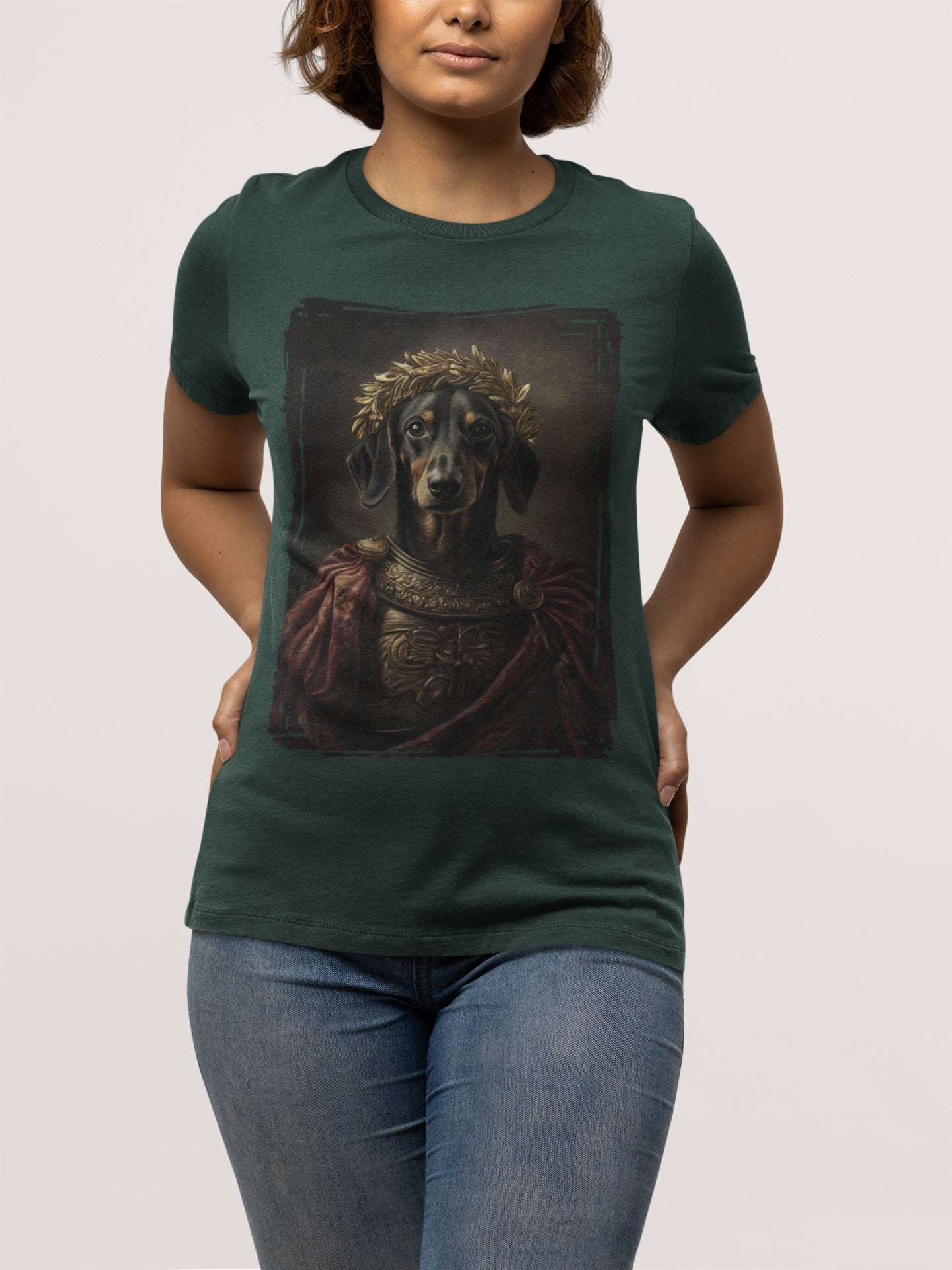 Dachshund Roman Emperor Graphic Tee