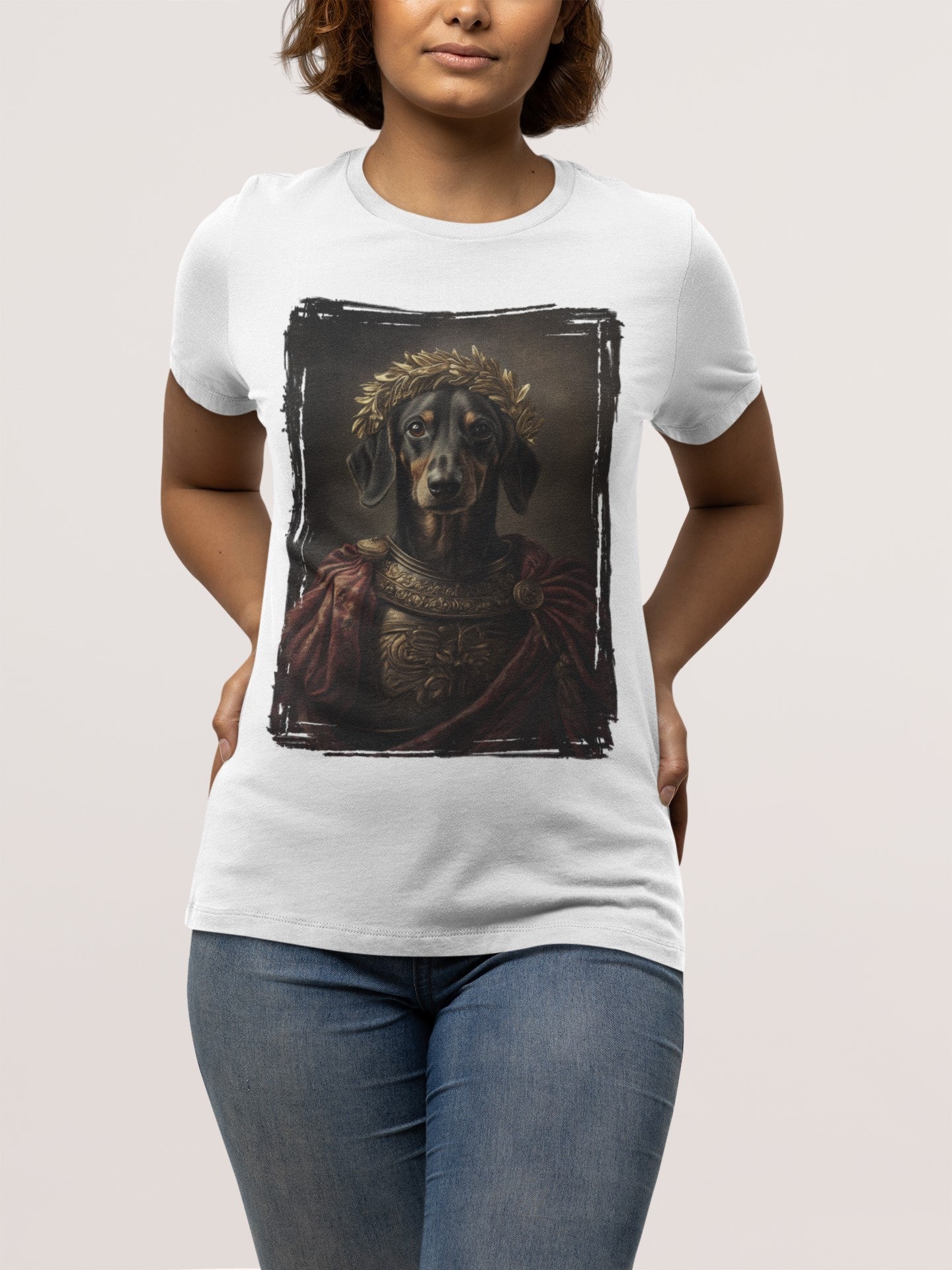 Dachshund Roman Emperor Graphic Tee