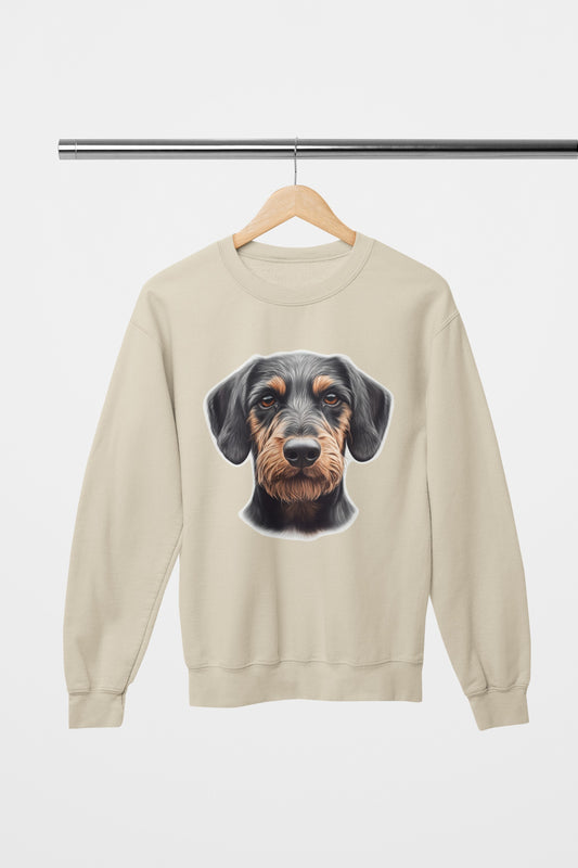 Dachshund Wild Boar Wirehaired Crewneck Sweatshirt