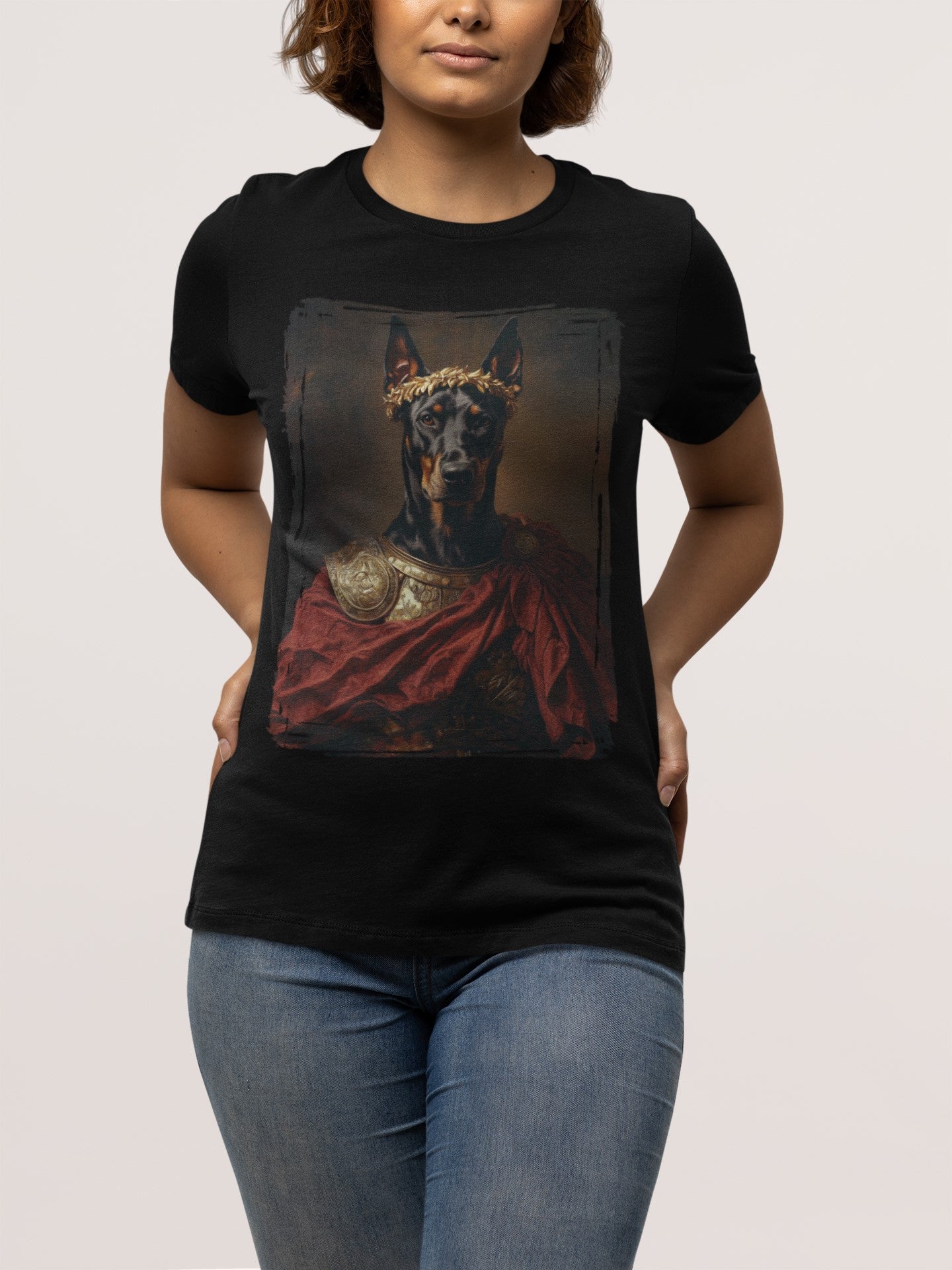 Doberman Pinscher Roman Emperor Graphic Tee